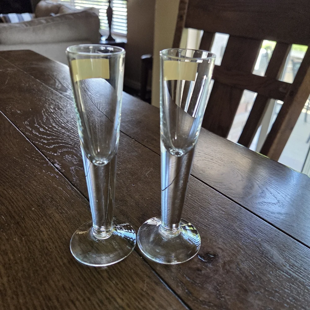 Hand Blown Toscany Made In Poland Cordial Glasses (Set Of 2)